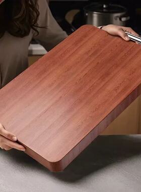 浙江德常菜板砧板双面高端进口乌檀木整块实木水果切菜肉厨房家用