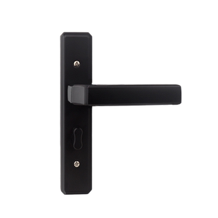 卫生间单舌卫浴门锁黑色静音磁吸铝合金玻璃门锁芯通用型把手执手