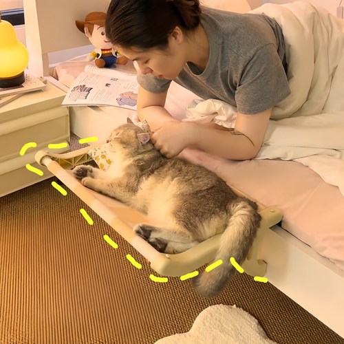 猫床猫挂床猫窝四季通用床边可拆洗防潮猫咪吊床窗边晒太阳宠物床