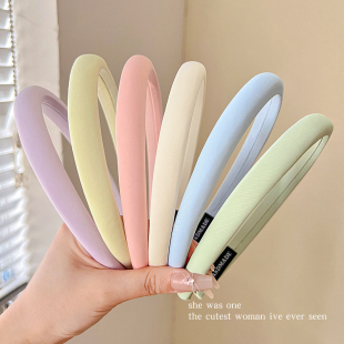 多巴胺海绵细发箍女夏天高颅顶不勒头发卡甜美可爱儿童压发捆头箍