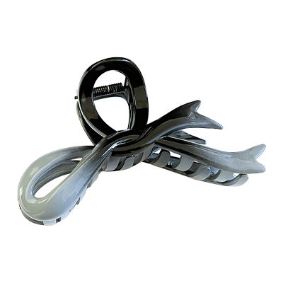 蓝色渐变蝴蝶结抓夹女夏季大号鲨鱼发卡高级感后脑勺头发夹子头饰