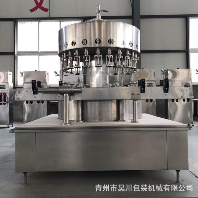 全自动12头负压灌装机红酒水果酒酱油醋起沫起泡液体负压灌装机