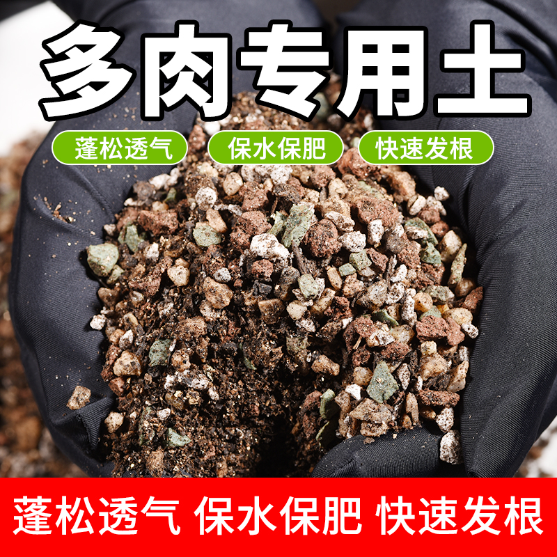 多肉颗粒土多肉土专用营养土壤种植土纯颗粒花土包邮泥盆栽铺面石