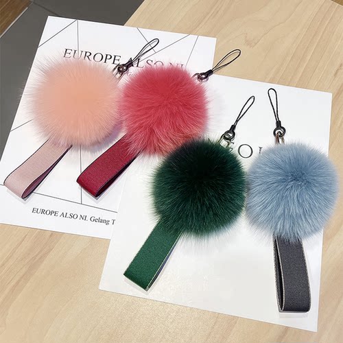 樱声秋冬毛绒挂绳送夹片