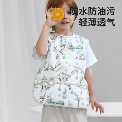 宝宝罩衣吃饭围兜防脏神器