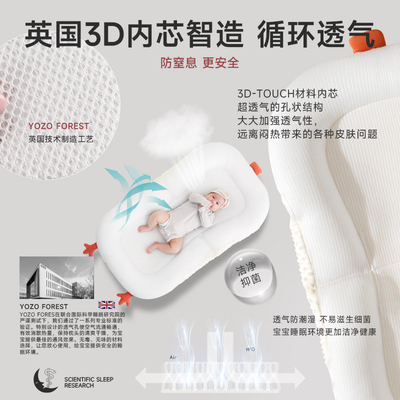 床中床婴儿床新生儿落地醒神器宝宝防压防呛奶安抚哄睡觉仿生睡床