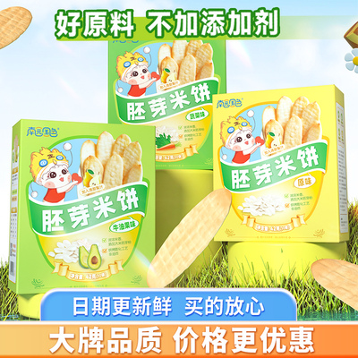 南园国色米饼胚芽米饼磨牙棒饼干无添加不加糖小零食42克10包装