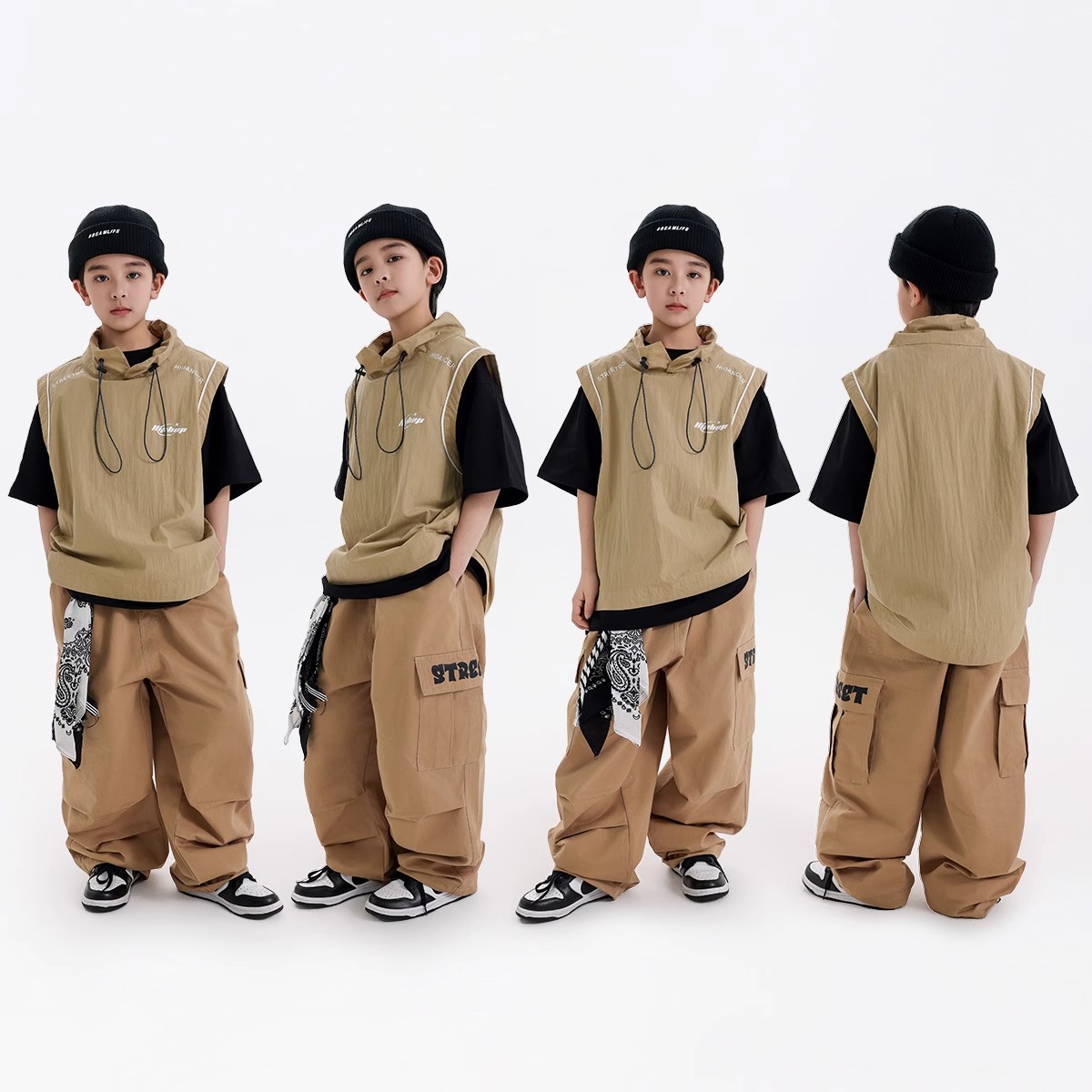 儿童街舞潮服男童嘻哈hiphop