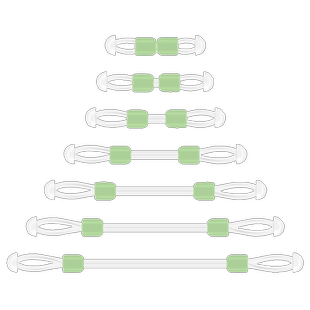 裴钓定距分叉豆太空豆硅胶子线防缠绕双钩分叉器分离豆分线器配件