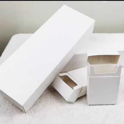 20支装白色一次性便携纸质翻盖空烟盒定制仿制8mm6.5mm5.5mm烟盒