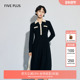 女春装 FIVE PLUS小香风连衣裙女优雅通勤羊毛针织裙收腰2026新款