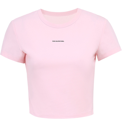 【FIVE PLUS 奥莱】T恤女气质短袖直筒圆领套头小众上衣棉质女