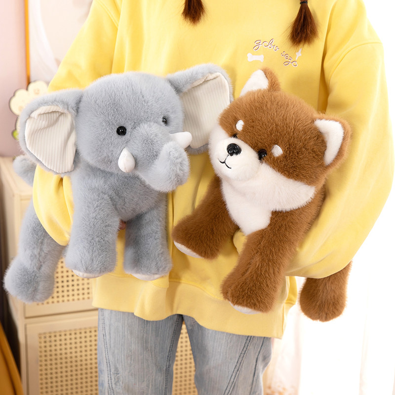 可爱拉布拉多玩偶公仔小象毛绒玩具金毛狗狗布娃娃生日礼物男女孩