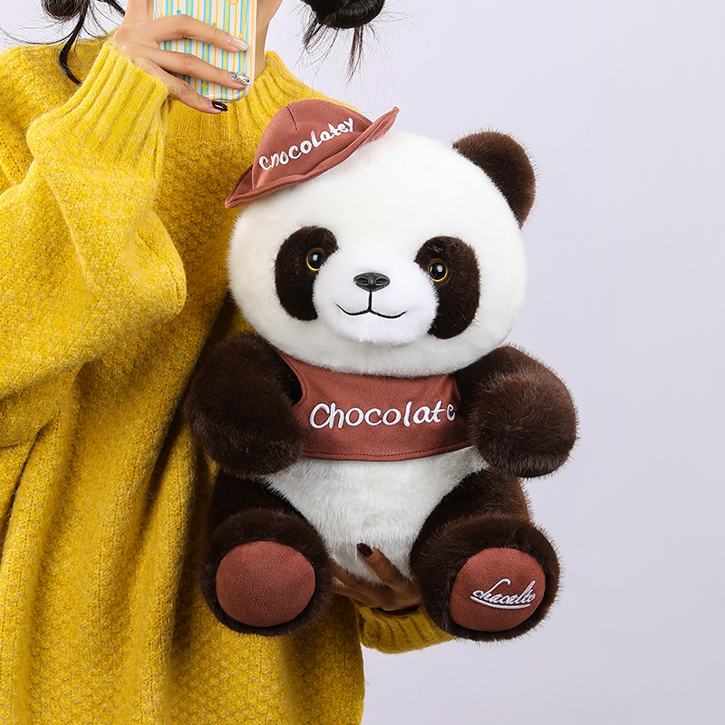 可爱美拉德熊猫毛绒玩具