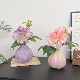粉牡丹仿真花洋葱陶瓷花瓶客厅轻奢装 饰玄关餐桌电视柜高级感摆件