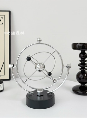银河星系桌面永动仪创意桌面摆件