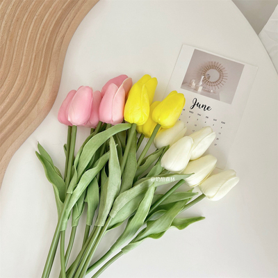 郁金香手捧花假花拍照道具装饰