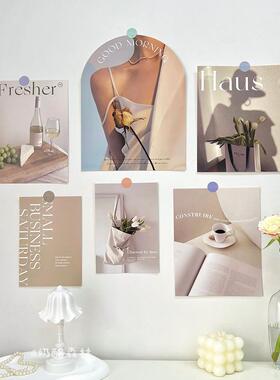ins风墙面装饰卡片 拍照道具摄影背景贴纸网红房间墙壁装饰杂志