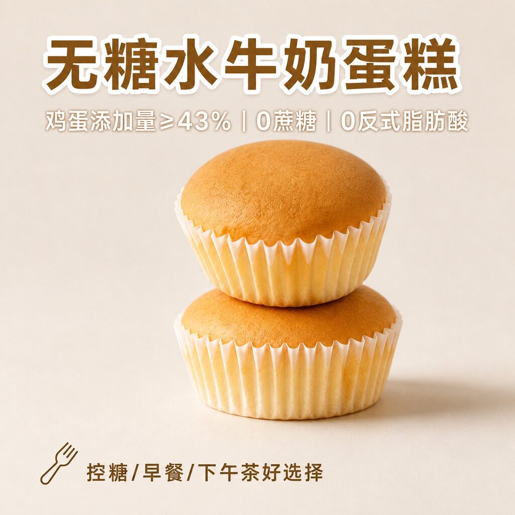 无糖水牛奶蛋糕面包糕点点心小零食0蔗糖控糖早餐下午茶早餐夜宵