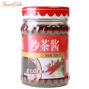 潮汕特产红星沙茶酱200g瓶汕头厦门沙茶面炒饭沙爹酱火锅沾蘸料