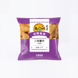 麦肯冷冻三角薯饼08870辣味薯格半成品薯条奶茶店西餐商用