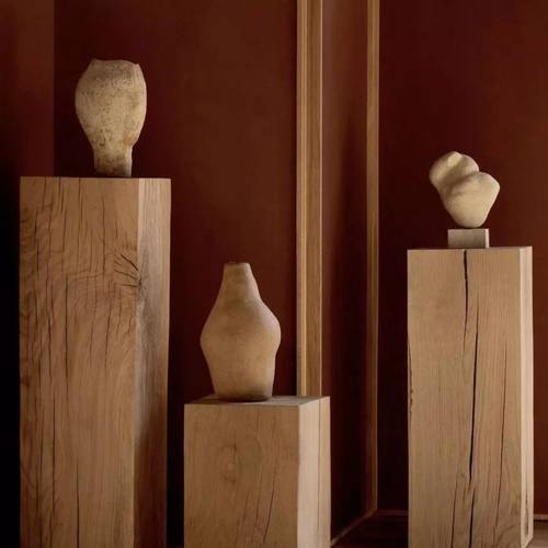 原木北欧风实木墩客厅摆件民宿服装酒店方木酒店床头柜装饰玄关