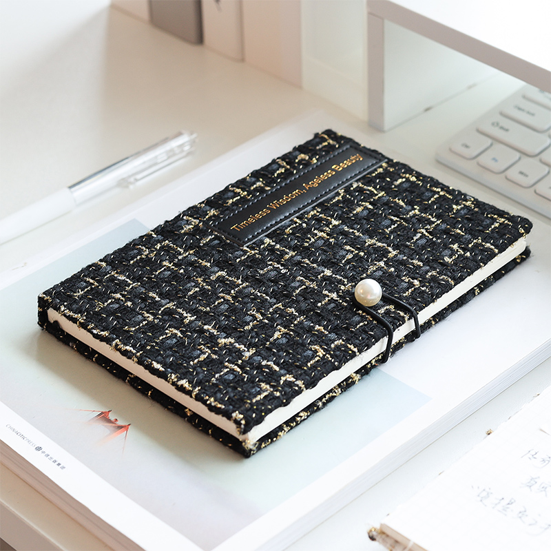 小香风布艺手账本36K笔记本