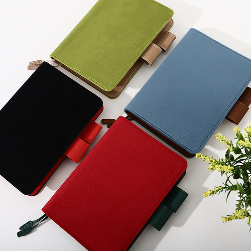 英范具手账本简约ins风布艺活页