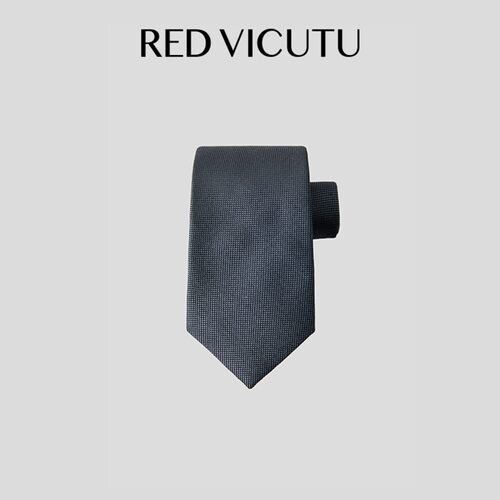 VICUTU威可多100%桑蚕丝蓝色领带