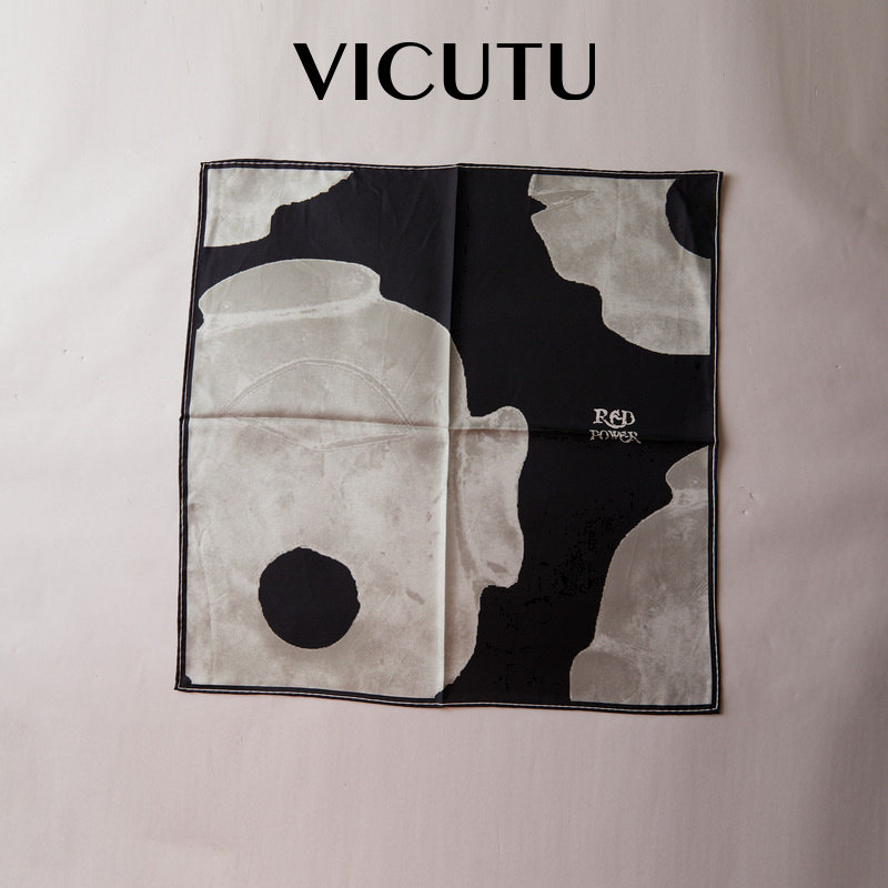 VICUTU威可多男士方巾100%桑蚕丝商务礼服休闲西装百搭口袋巾