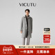 VICUTU 呢子外套男 纯羊毛翻领修身 威可多男士 毛呢大衣春秋款