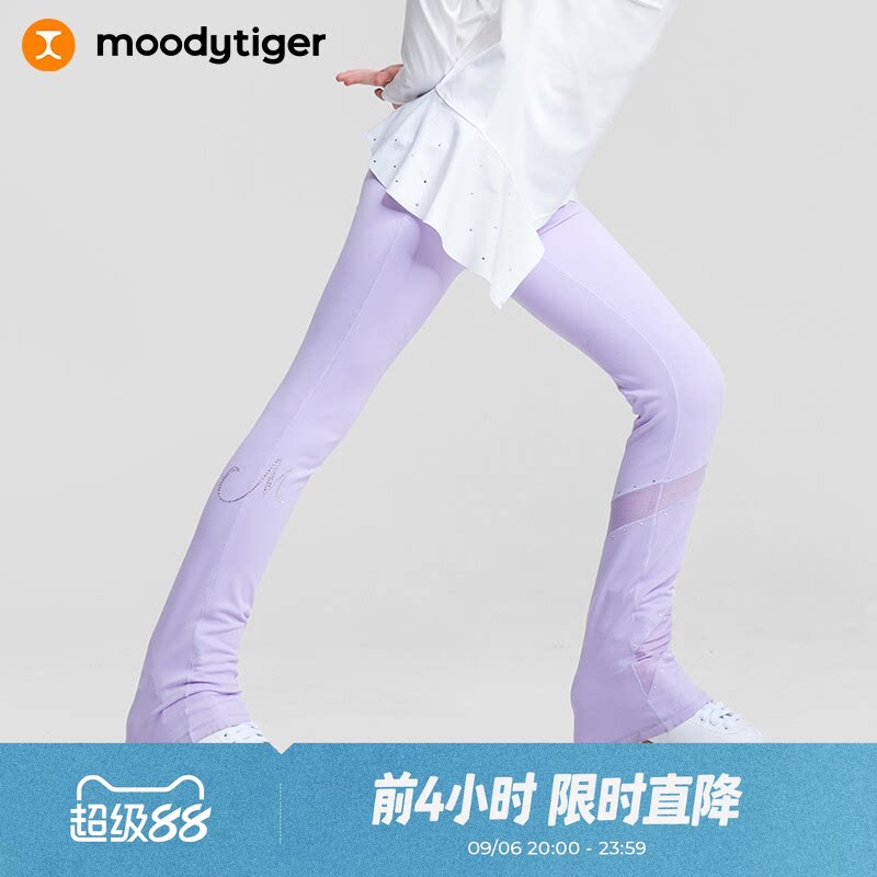 moodytiger秋款女童拼接滑冰裤图片