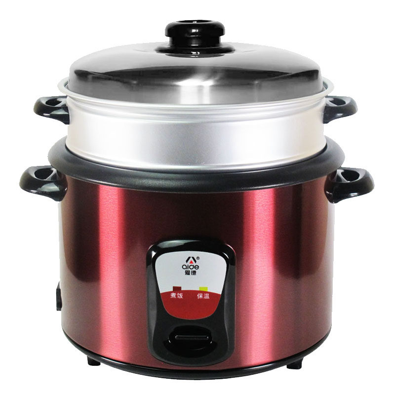 爱德老式电饭煲多功能家用普通机械款不粘内胆电饭锅带蒸笼
