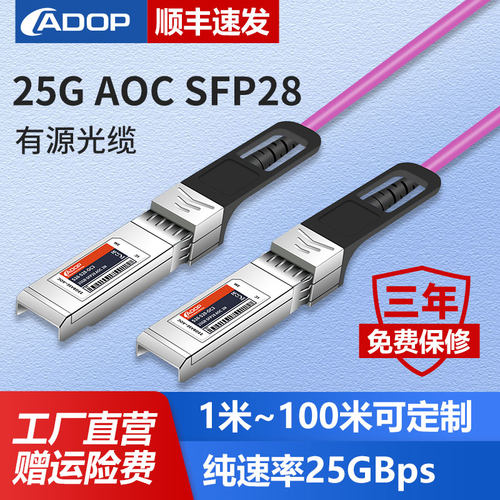 万兆有源光缆AOC堆叠线