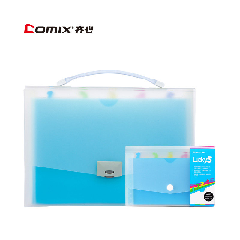 QIXIN 아코디언 가방 접이식 폴더 과일 색상 창조적 인 저장 아코디언 가방 A4 다층 지폐 보관 가방 송장 클립 다기능 미니 파일 가방 테스트 종이 클립 휴대용 정보 가방