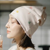 月子帽夏春秋季 防风纯棉月子头巾发带 34月份产妇室内孕妇帽子夏季