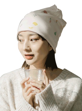 室内孕妇产后春夏天纯棉发带帽子