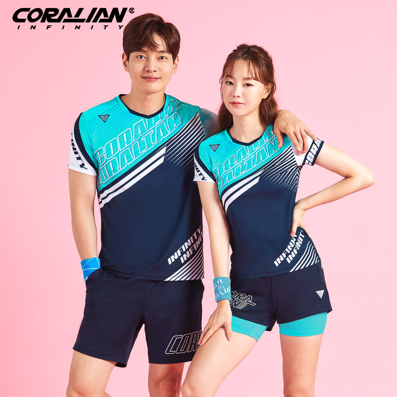 可莱安韩国羽毛球服男女短袖夏季新款上衣透气速干训练运动服套装,运动/瑜伽/健身/球迷用品,羽毛球上装,淘宝优惠券,粉丝福利购,淘宝优惠卷
