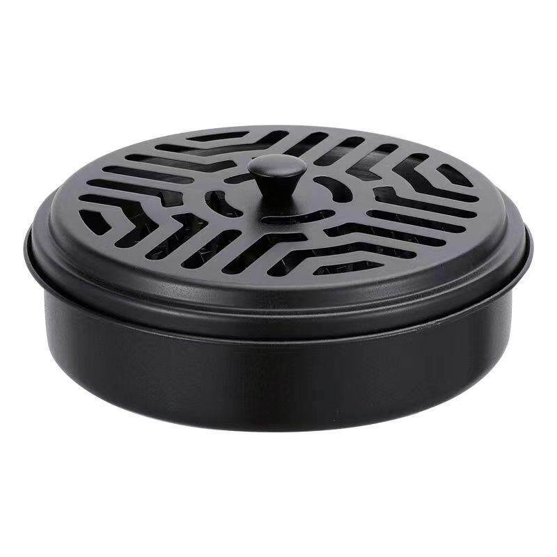 带盖防火蚊香盒带盖蚊香盘接灰盘蚊香盘带盖便携蚊香器蚊香架家用