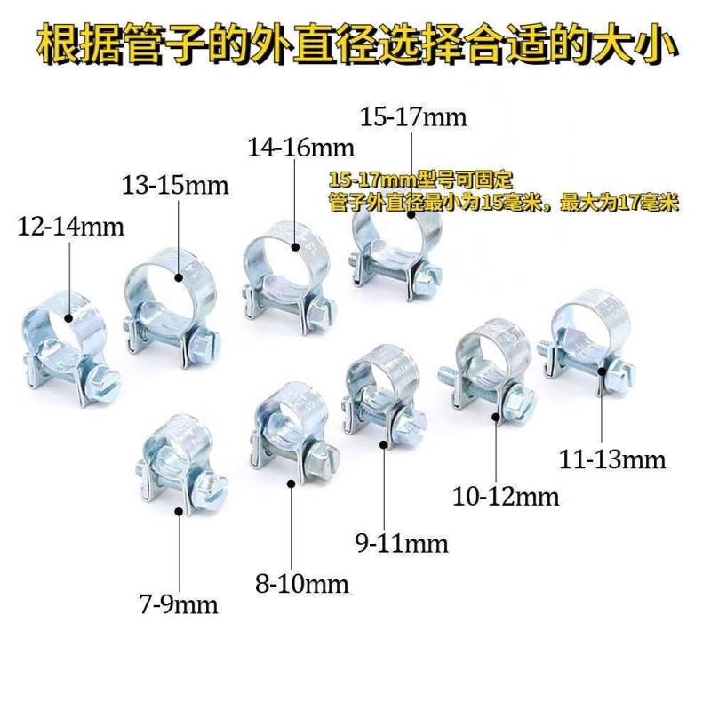 镀锌碳钢强力抱箍高压油管气管软管专用卡箍管夹煤气管防漏喉箍图片
