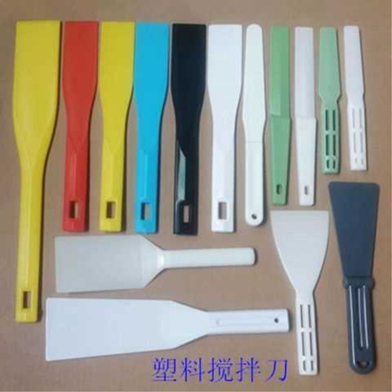 塑料调油刀四色红胶锡膏刮板树脂收墨搅拌加长塑料铲子印刷机墨铲