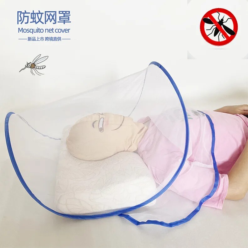 2024新防蚊头罩头部蚊帐睡眠防蚊面罩面部防蚊罩半身蚊帐睡觉专用