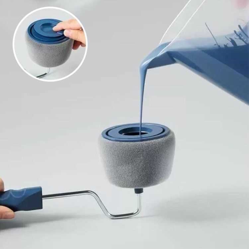 刷墙油漆工具神器滚筒乳胶漆便捷伸缩死角自吸滚毛油漆刷涂料修补
