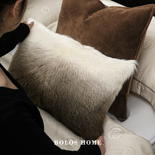 柏洛斯Graceful野奢系列高端样板房酒店床头软包靠背卧室装饰靠垫
