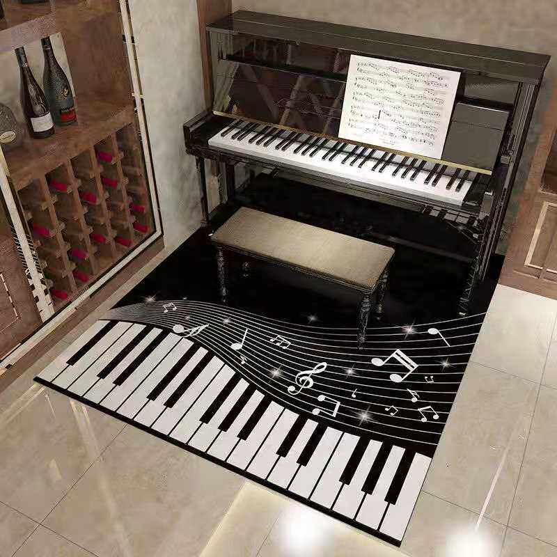 钢琴地毯吸音地垫家用隔音专用消音三角钢琴电子音乐地毯可定制