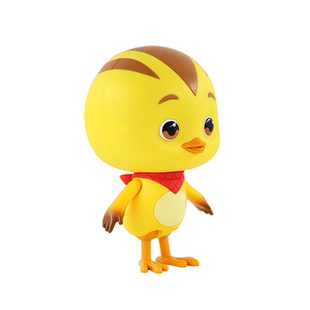 奥迪双钻萌鸡小队玩具可动公仔发声玩偶麦奇朵朵大宇欢欢毛绒套装