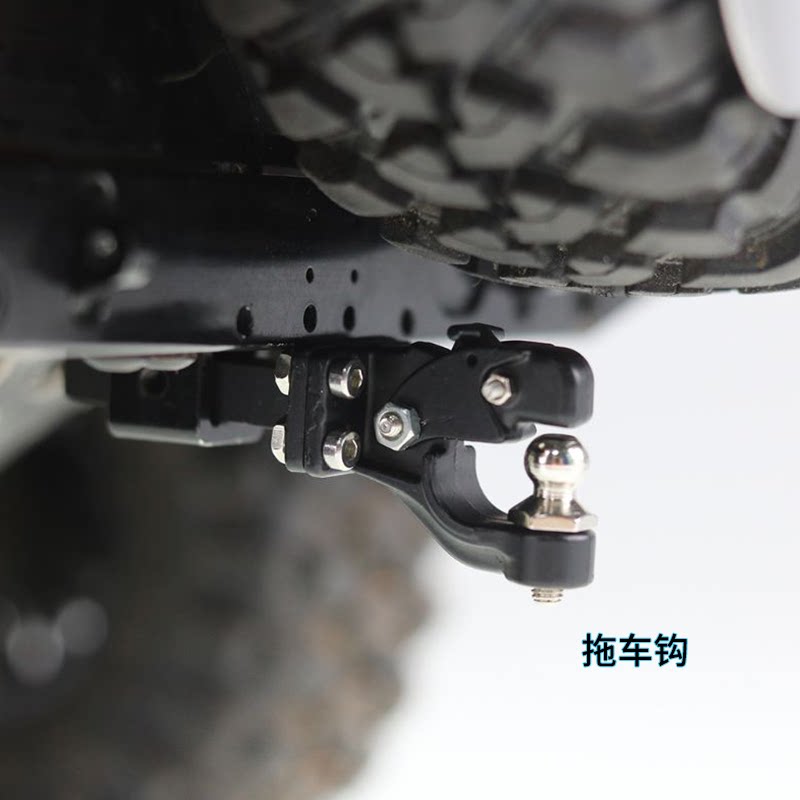 1|10 모델 원격 제어 자동차 금속 시뮬레이션 트레일러 후크 불량 후크 구조 후크 테일 트레일러 후크 장식 TRX4