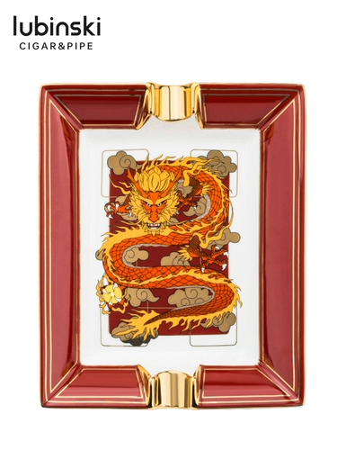 Любинский гончарная керамика сигара сигара Tobar Two Slot Two -Slot Dragon Guy Heval Sigarette Extingwiseer High -End Luxury Home Fashion