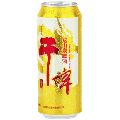本溪龙山泉啤酒干啤易拉罐500mlx12听整箱 天生新鲜