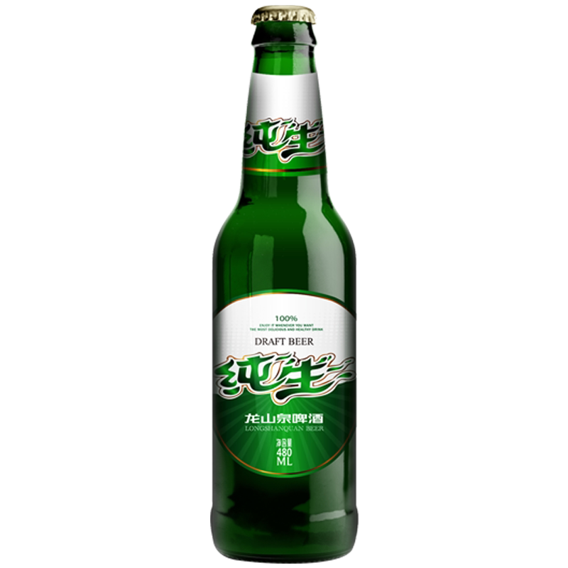 龙山泉纯生整箱酿造啤酒